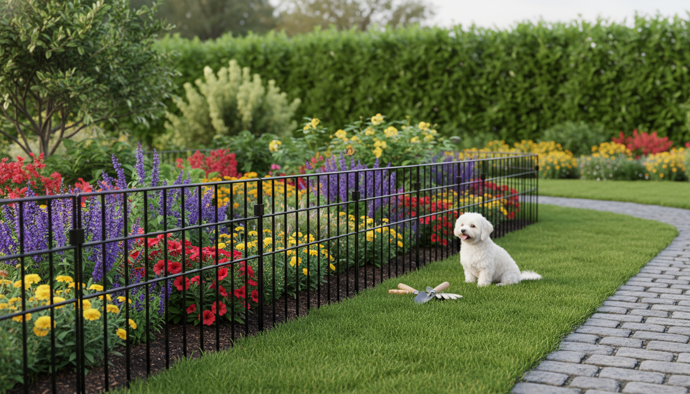 10-Piece Metal Garden Fence: Clean Bed Edging & Borders