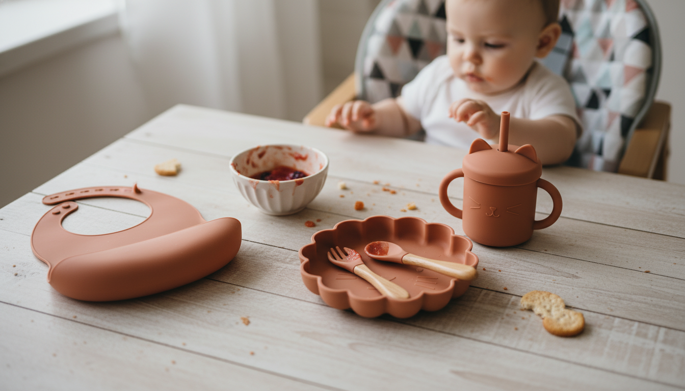 Baby Silicone Lion Dinnerware Set: Less Mess at Meals