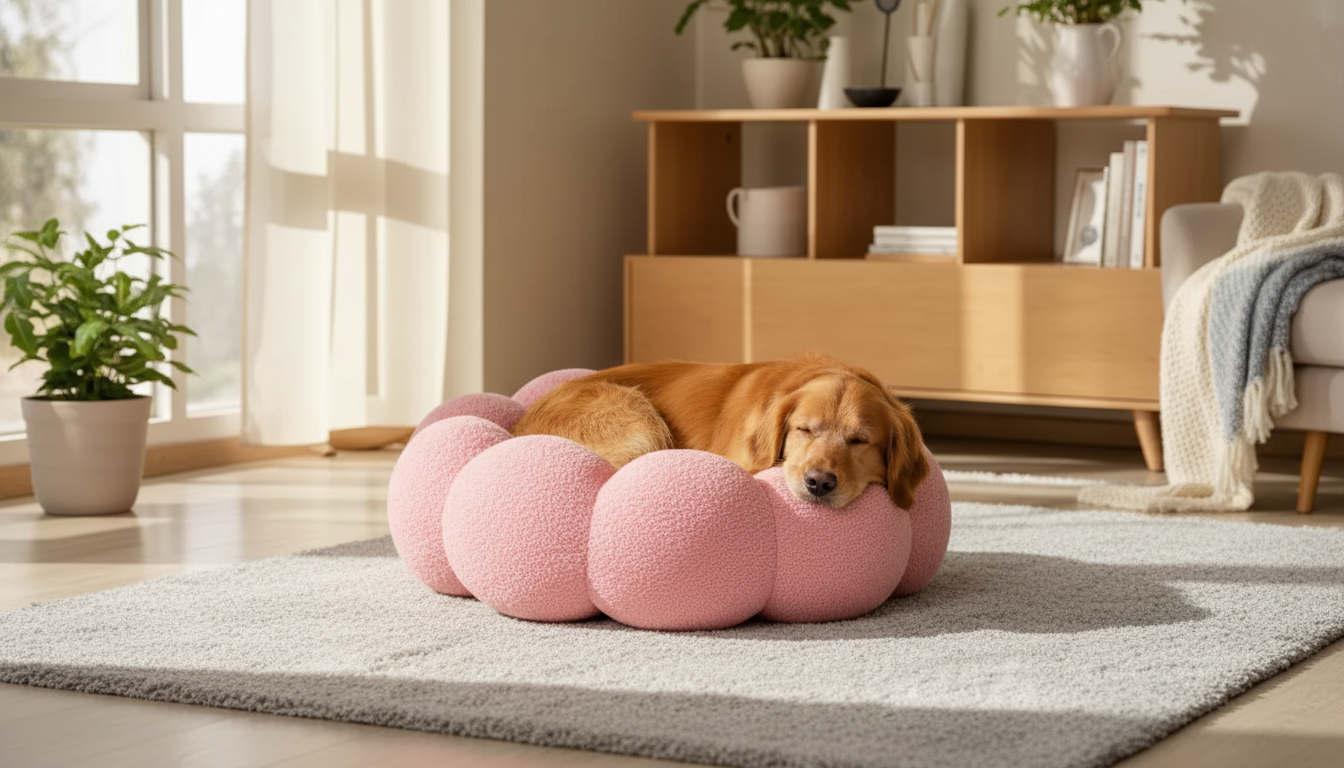 Calming Flower Dog Bed Guide for Medium Dogs