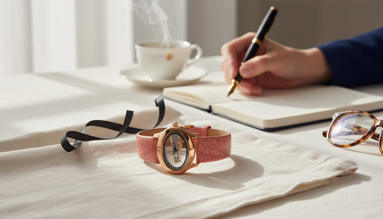 Folli Follie Quartz Watch: Steel Case, Pink Leather
