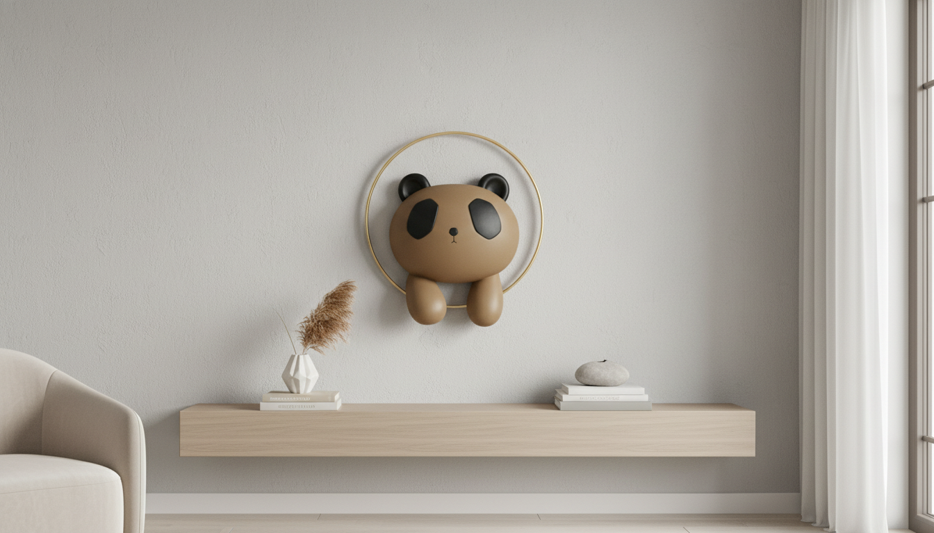Nordic Panda Wall Sculpture: Minimalist Wall Art Guide