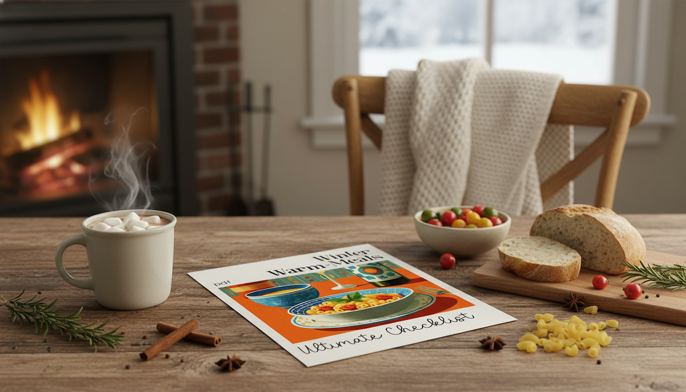 Winter Warm-Meal Checklist: Cozy Weekly Dinner Plan