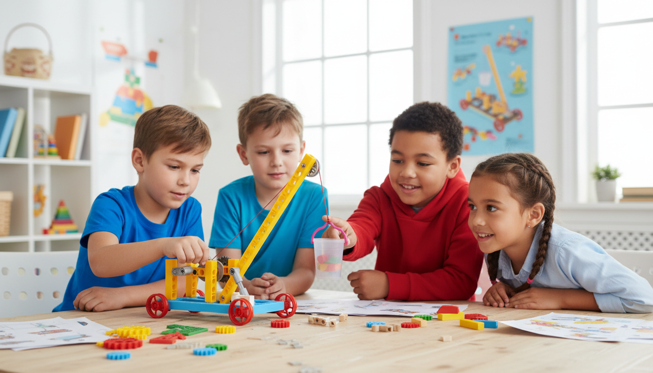 Kids STEM Crane Toy: Build, Lift & Learn Mechanics