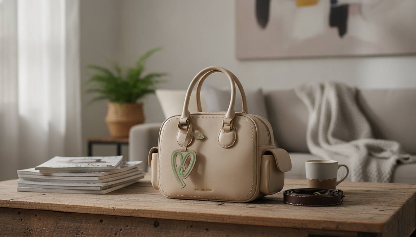 Medium Square Split Leather Bag: Shoulder or Crossbody