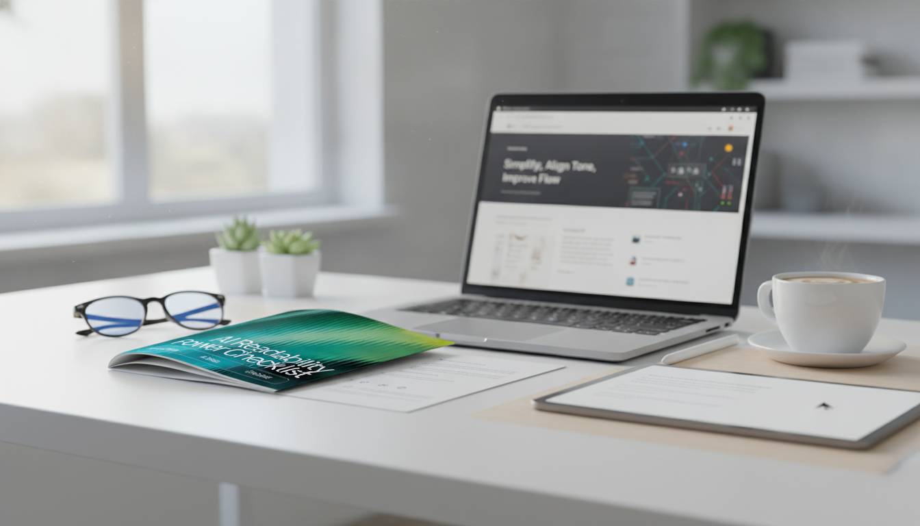 AI Readability Checklist: Simplify, Align Tone, Improve Flow
