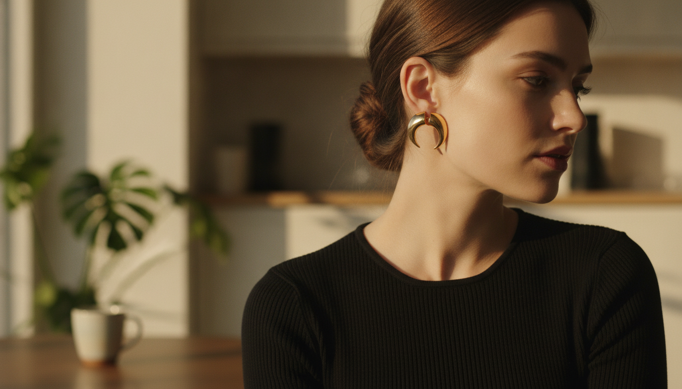 Marine Serre Crescent Moon Earring: Styling & Care