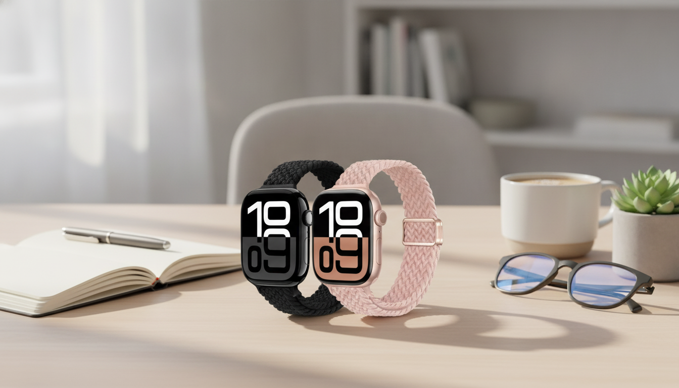Slim Braided Magnetic Apple Watch Strap: Secure, Light