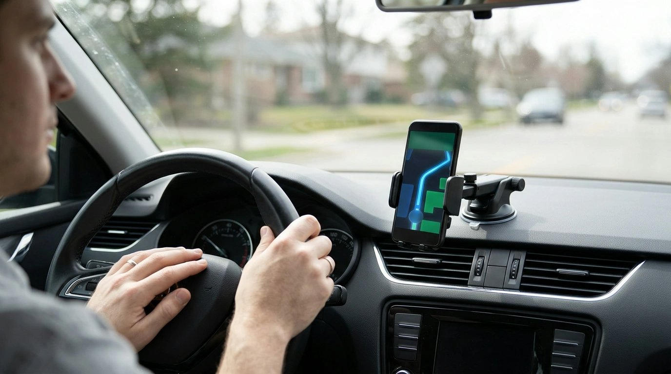 360° Car Phone Holder: Adjustable Fit for iPhone & Samsung