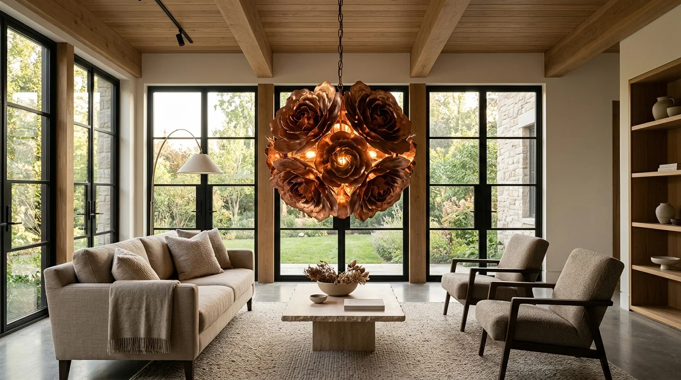 Copper Rose Chandelier: Sizing, Styling & Install Tips