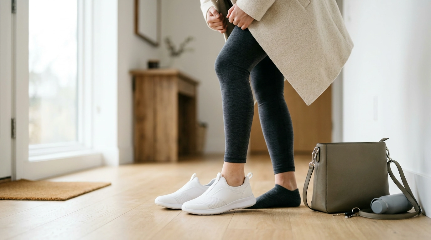 Guess Women’s White Sporty Slip-On Sneakers: Easy Comfort