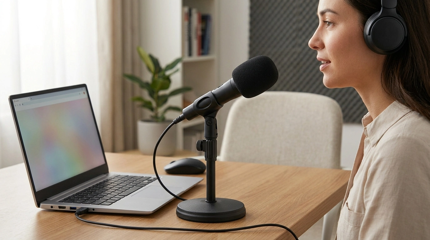 USB Desktop Mic Setup for Clear Voice on Calls & Streams