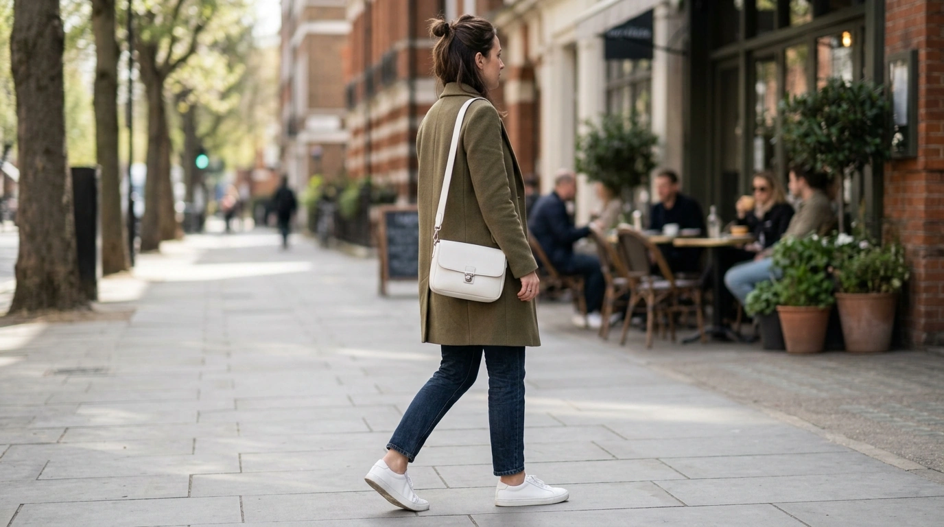 Desigual White Shoulder-Strap Handbag: Everyday Style