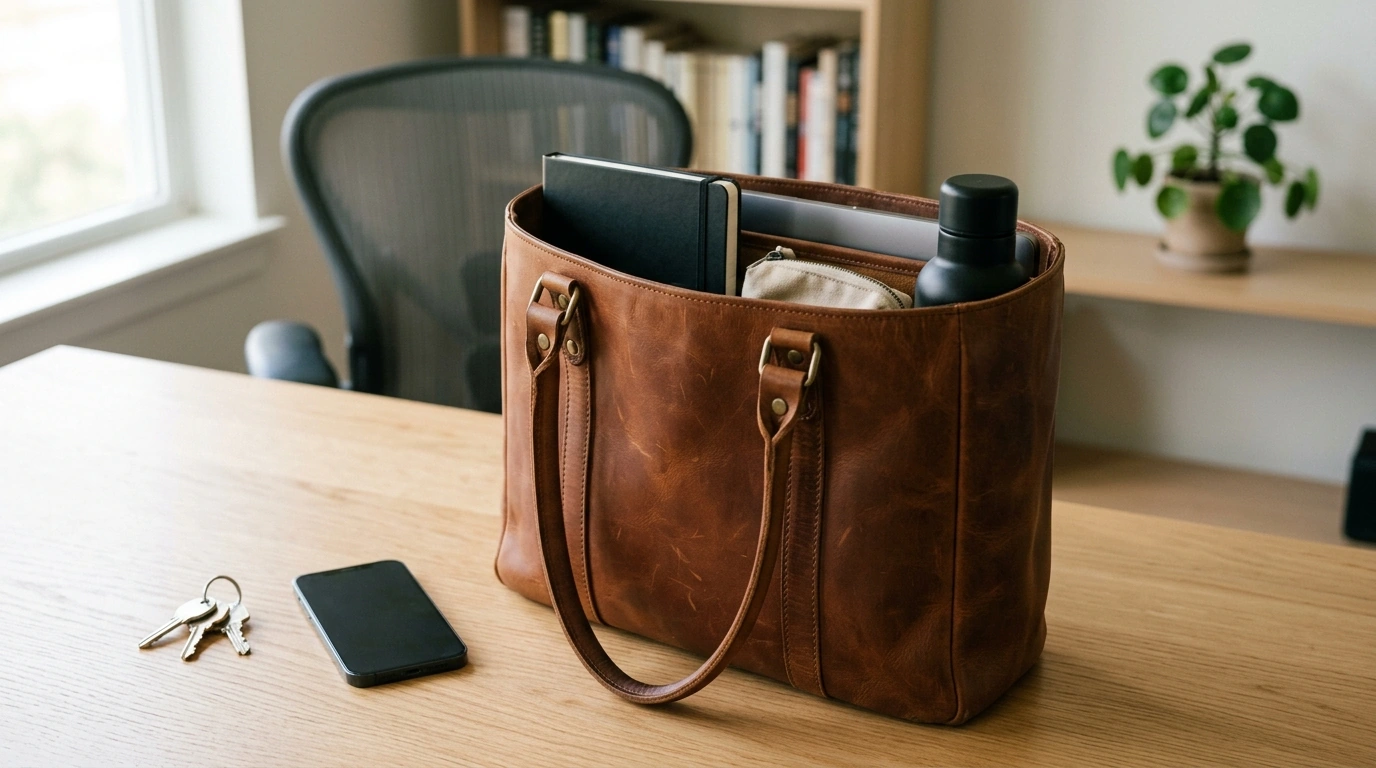 Roomy Cowhide Leather Tote: Capacity, Packing & Care