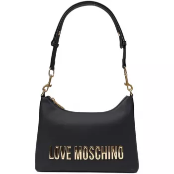 Love Moschino Printed Shoulder Bag: Black Statement Style