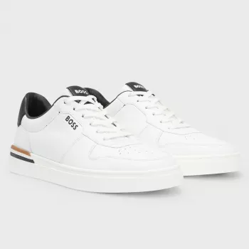 Boss White Leather Lace-Up Sneakers: Fit, Style & Care