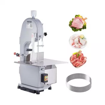 1100W Commercial Meat Bandsaw with Thickness Control