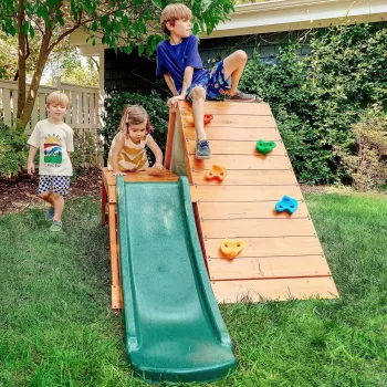 Indoor/Outdoor 5-in-1 Playset: Slide, Wall & Tent