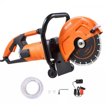 9-Inch Electric Concrete Saw: 1800W Wet/Dry, 3.5″