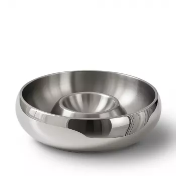 Nordic Stainless Steel Dinner Plate: Modern & Durable