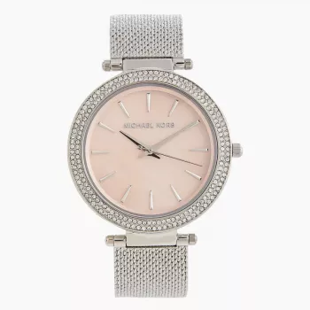 Michael Kors Silver Rhinestone Analog Watch for Women